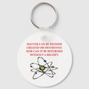 physics joke key ring