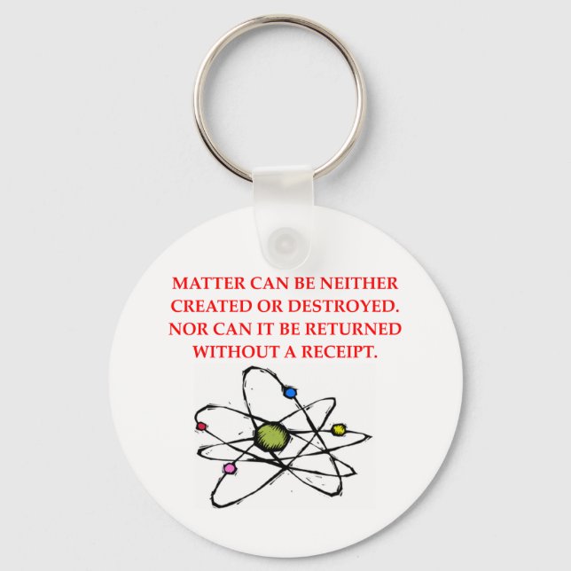 physics joke key ring (Front)