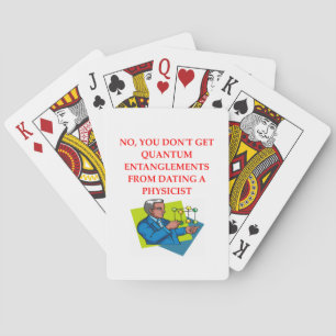 physics joke playing cards