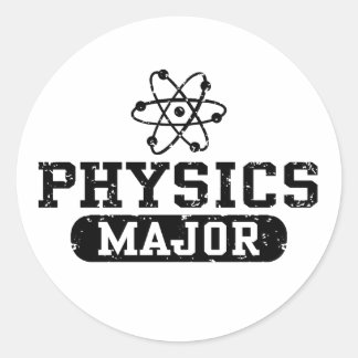 Physics Major Classic Round Sticker