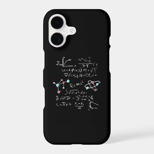 Physics Math Formula Teacher Student Atoms and Mol Samsung Galaxy Case (Back)