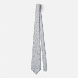 Physics pattern tie grey