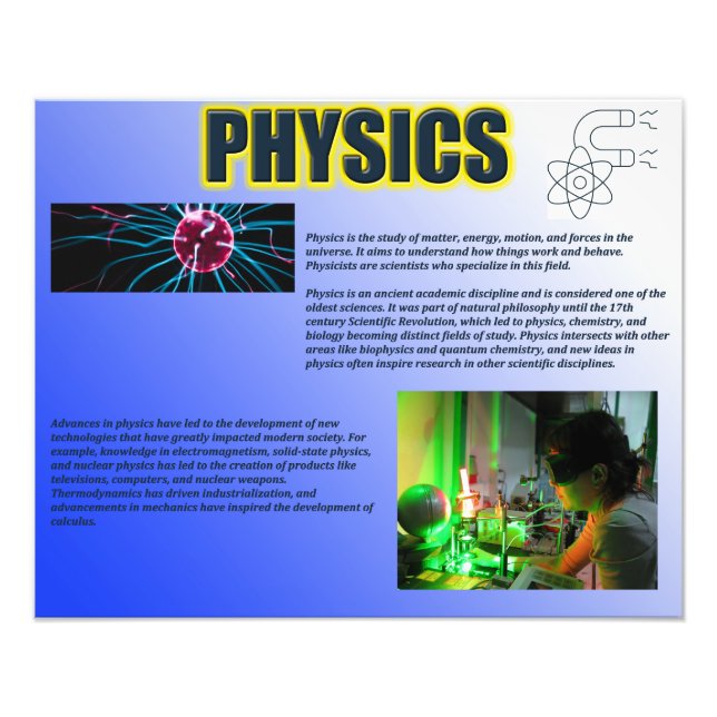 Physics Photo Print (Front)