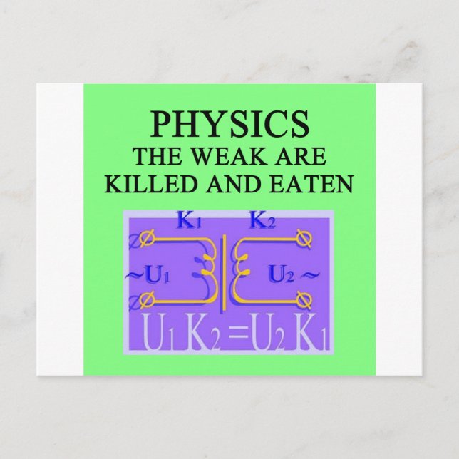 PHYSICS POSTCARD (Front)