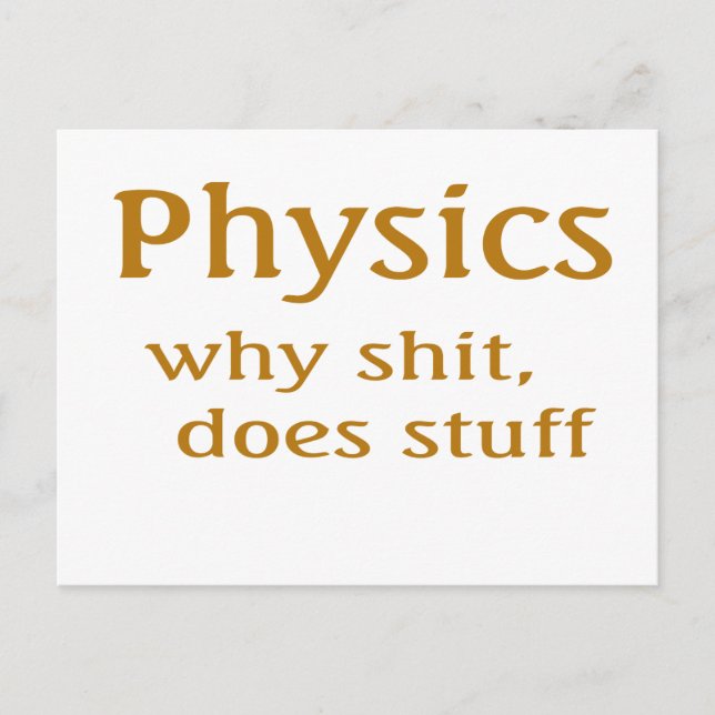 physics postcard (Front)