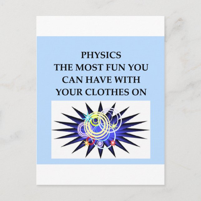 PHYSICS POSTCARD (Front)