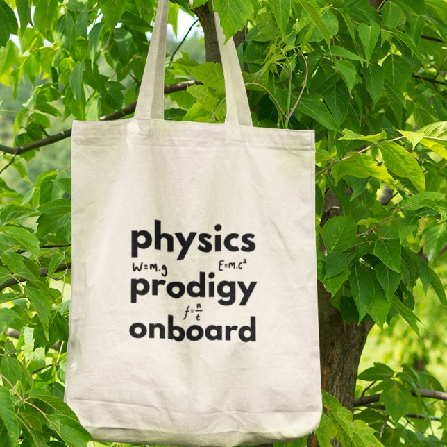 Physics Prodigy Onboard Physics Science Teacher  Tote Bag (Get yours now and carry your expertise with pride!)