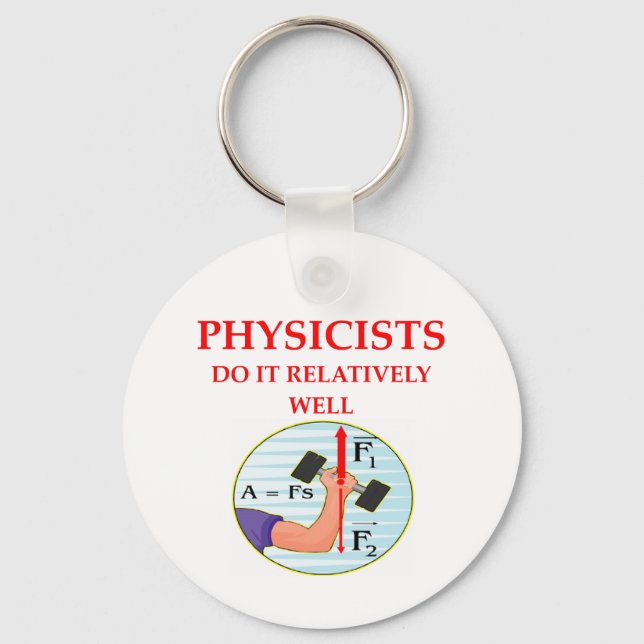 physics question key ring (Front)