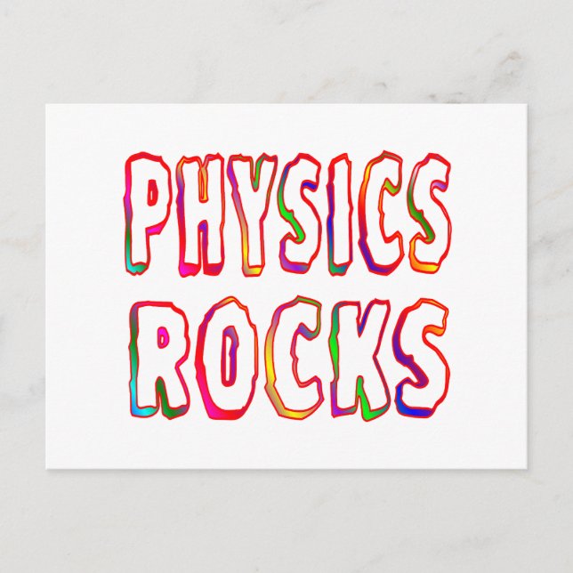 Physics Rocks Postcard (Front)