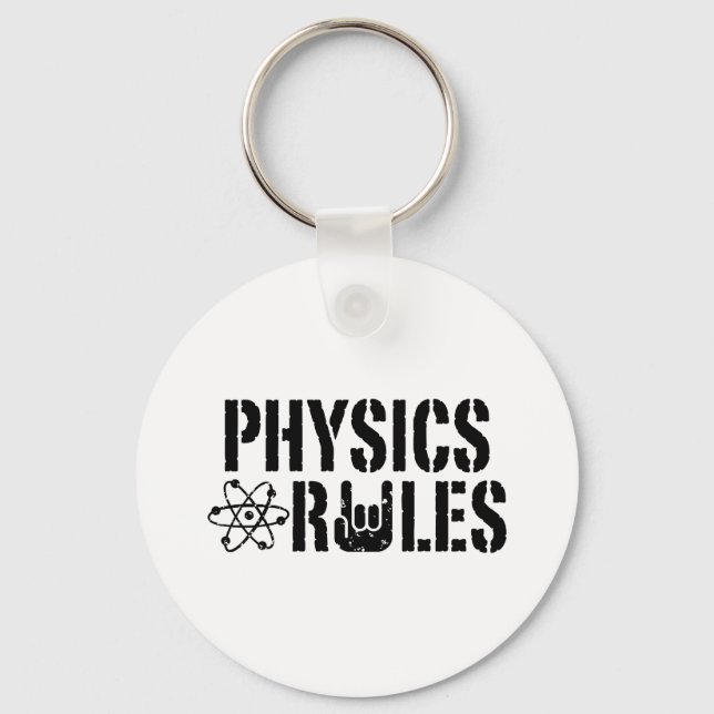 Physics Rules Key Ring (Front)