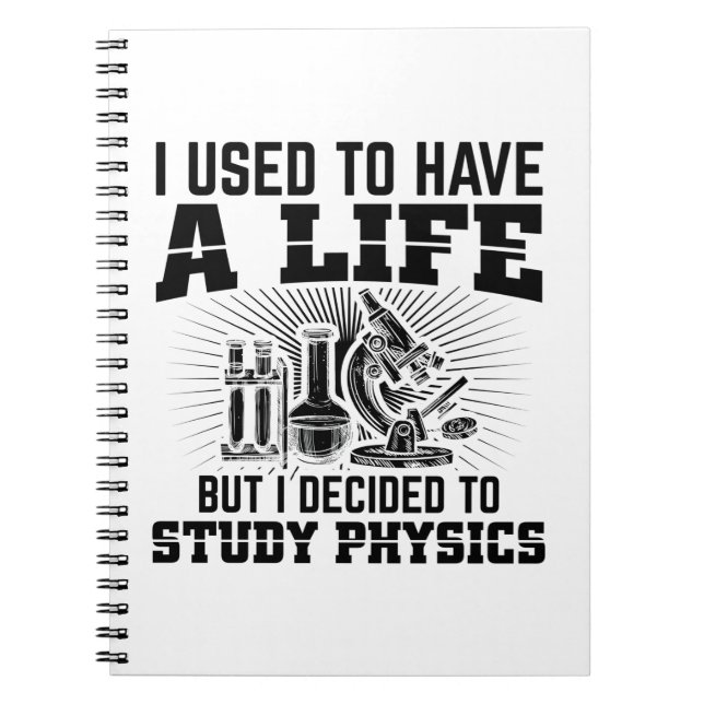 Physics Students | Studium Physicist Gift Ideas Notebook (Front)