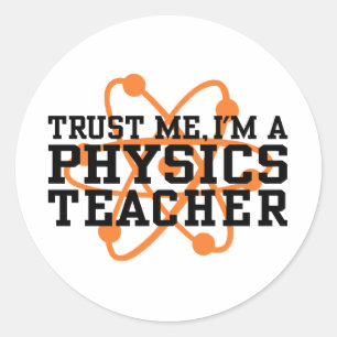 Physics Teacher Classic Round Sticker