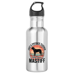 Physics Teacher Loves Mastiff Vintage Dog Shirt_1 532 Ml Water Bottle