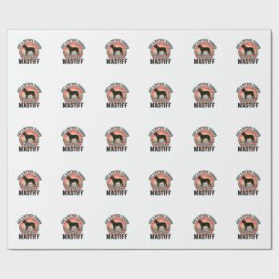 Physics Teacher Loves Mastiff Vintage Dog Shirt_1 Wrapping Paper