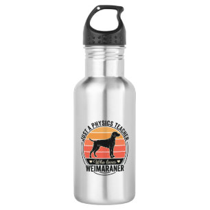 Physics Teacher Loves Weimaraner Vintage Dog Desig 532 Ml Water Bottle