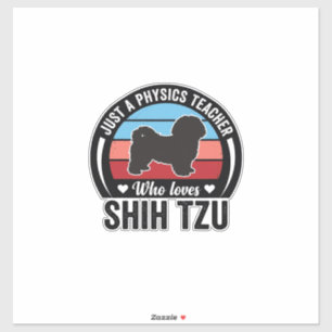 Physics Teacher Shih Tzu Vintage Dog Shirt Design_