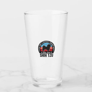 Physics Teacher Shih Tzu Vintage Dog Shirt Design_ Glass