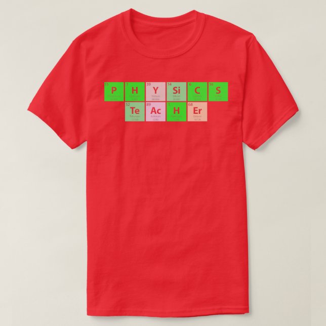 Physics Teacher T-Shirt (Design Front)