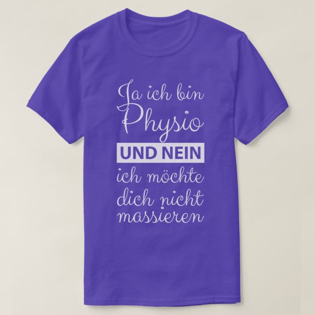 Physio Physiotherapist Physiotherapists 4 T-Shirt (Design Front)