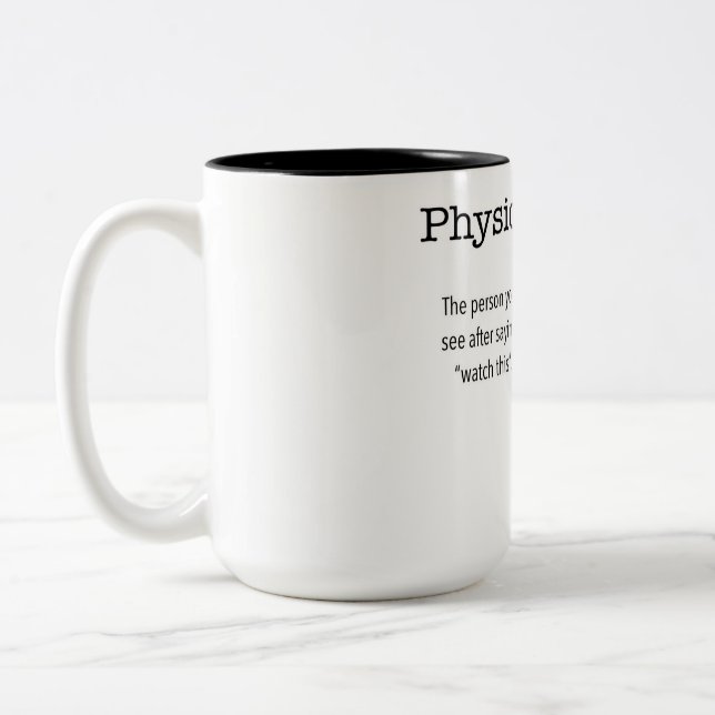 Physiotherapist funny mug (Left)