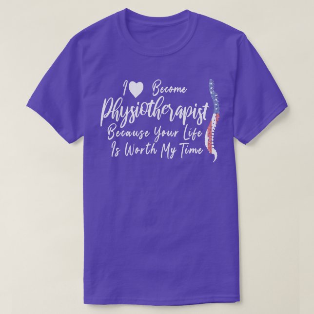 Physiotherapist Patriot 4th Of July  T-Shirt (Design Front)