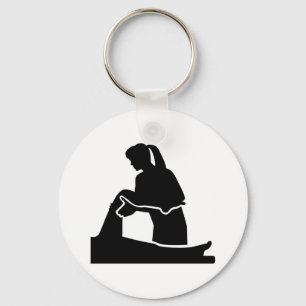 Physiotherapist woman key ring