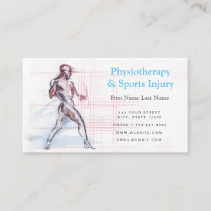 Physiotherapy and Sports Injury Business Card