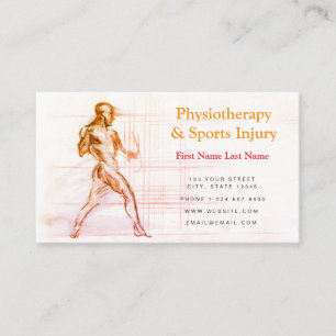 Physiotherapy and Sports Injury Business Card