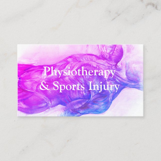Physiotherapy and Sports Injury Business Card (Front)