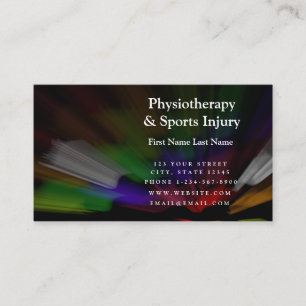 Physiotherapy and Sports Injury Business Card