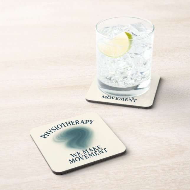 Physiotherapy We Make Movement – Modern Art Coaster (Right Side)