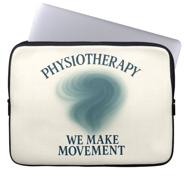 Physiotherapy We Make Movement – Modern Art Laptop Sleeve (Front)