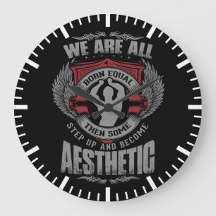 Physique Motivation - Aesthetics - Step Up - Zyzz Large Clock