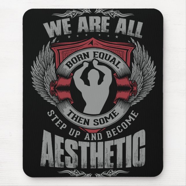 Physique Motivation - Aesthetics - Step Up - Zyzz Mouse Mat (Front)