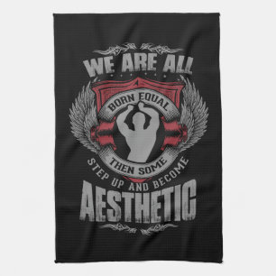 Physique Motivation - Aesthetics - Step Up - Zyzz Tea Towel