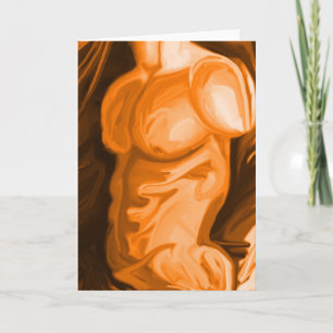 Physique Series Greetings Orange Card