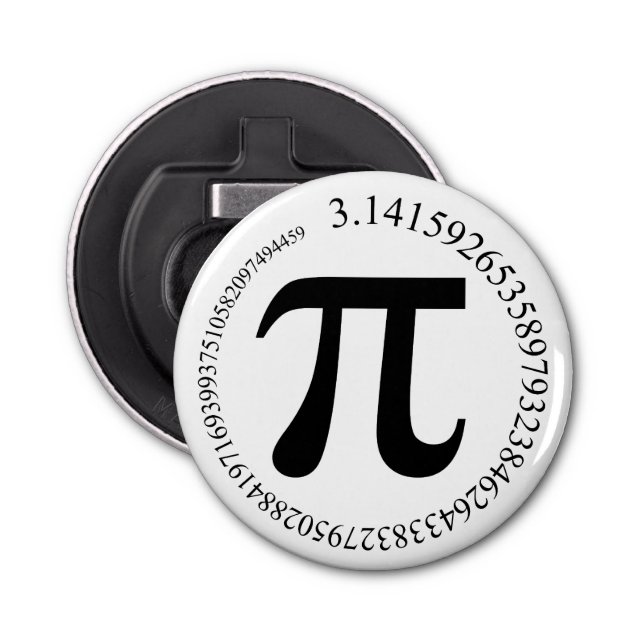 Pi (π) Day Bottle Opener (Front)