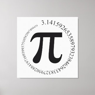 Pi (π) Day Canvas Print