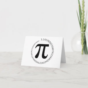 Pi (π) Day Card