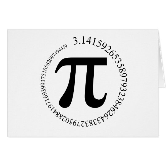 Pi (π) Day Card