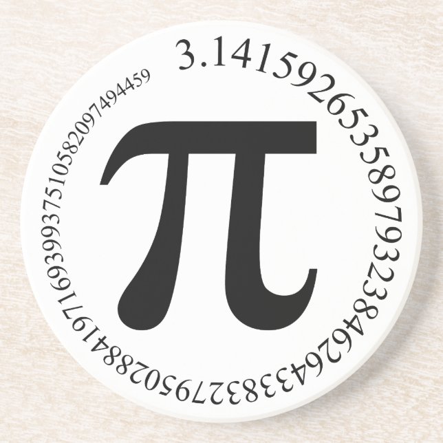 Pi (π) Day Coaster (Front)