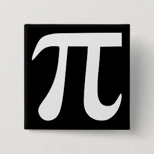 Pi 15 Cm Square Badge