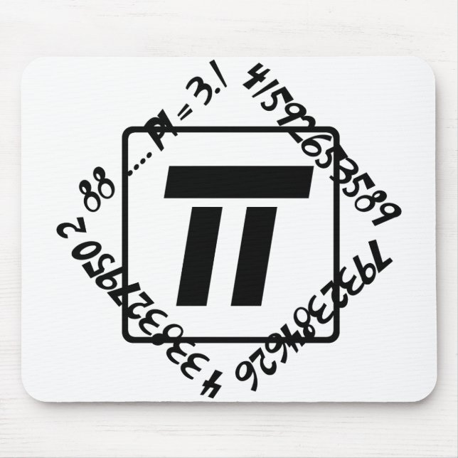 PI = 3.14159265358979323846264338327950288 MOUSE MAT (Front)