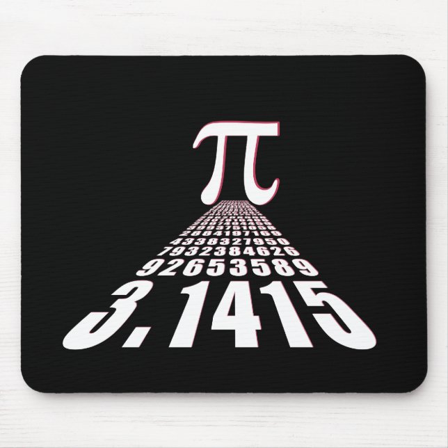 Pi, 3.141592653 mouse mat (Front)