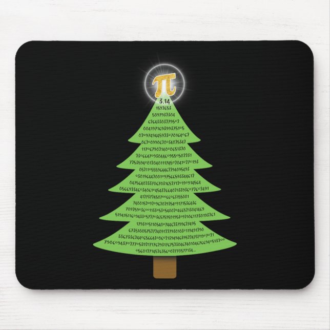 Pi 3.14 Christmas Tree Gift For Math Lovers Studen Mouse Mat (Front)