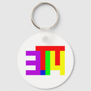 PI = 3.14 KEY RING