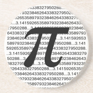 Pi 3.14 Math Geek Coasters