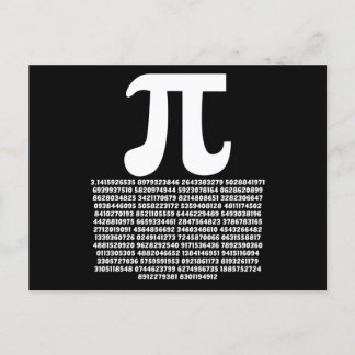 Pi 3.14 Math Irrational Number Math Gift Postcard