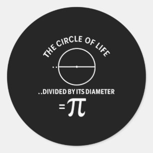 Pi 3,14 Number Symbol Math Science Teacher Student Classic Round Sticker