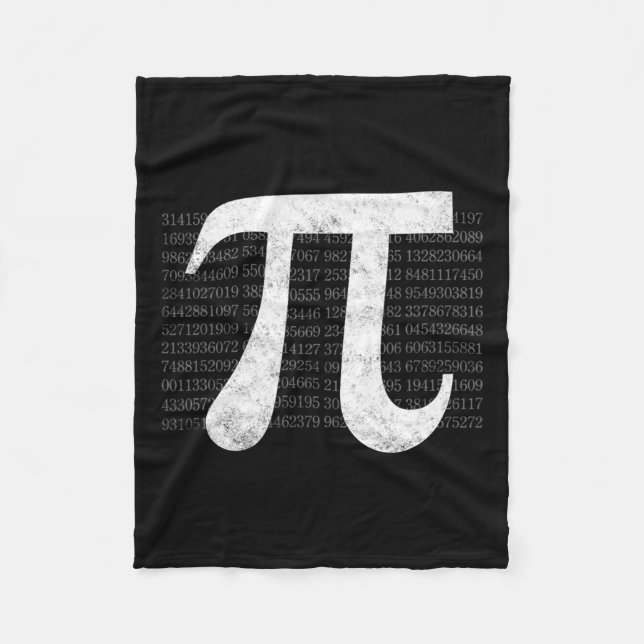 Pi 3.14 Pi Happy Pi Day Math  Fleece Blanket (Front)